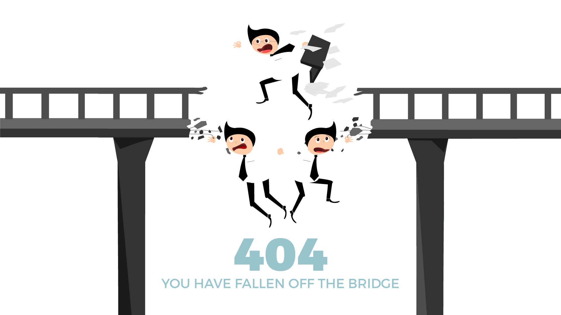 404 You have fallen off the bridge